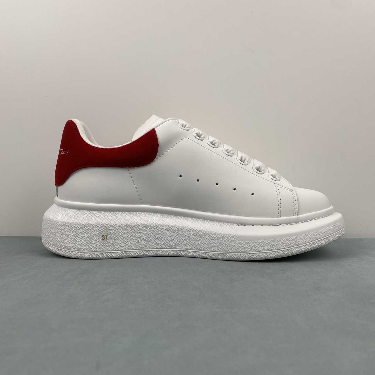 Alexander McQueen White and Red Trainers