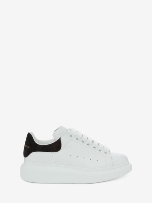 Alexander McQueen Women’s Oversized Sneaker in White/black