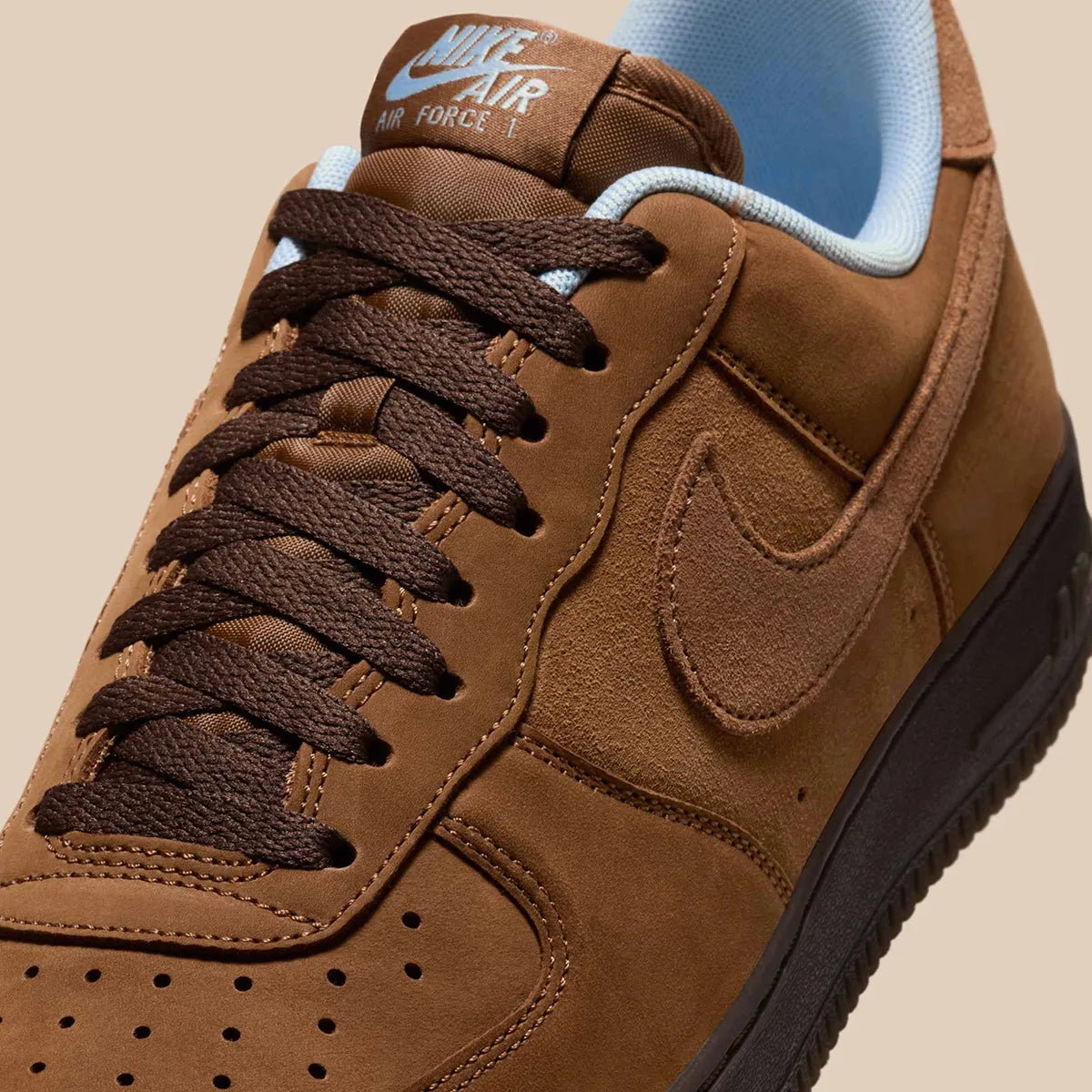 Men's Nike Air Force 1 "Light British Tan"  IB4617-222 Fashion Athletic Sneaker