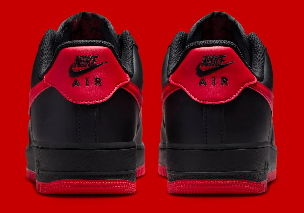 Men's Nike Air Force 1 Low "Black/University Red" FJ4146-002 Fashion Athletic Sneaker