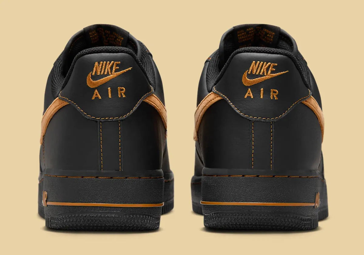 Men's Nike Air Force 1 Low "Black/Tan" HQ2037-003 Fashion Athletic Sneaker