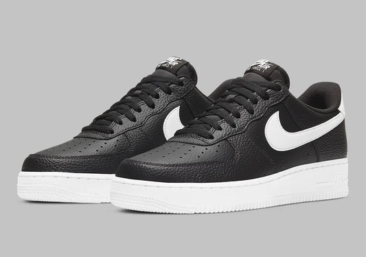 Men's Nike Air Force 1 "Pebbled Leather" Black CT2302-002 Fashion Athletic Sneaker