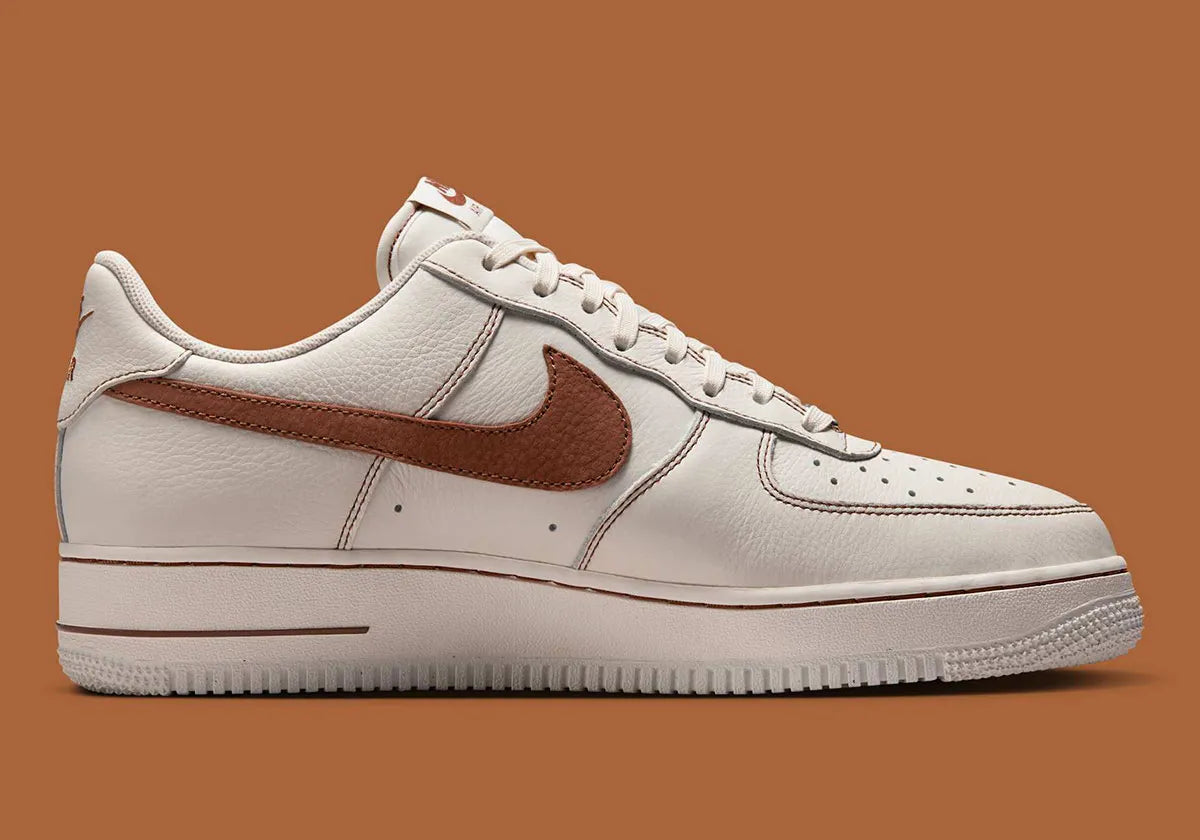 Men's Nike Air Force 1 Low "Ivory/Saddle Brown" HQ2037-101 Fashion Athletic Sneaker
