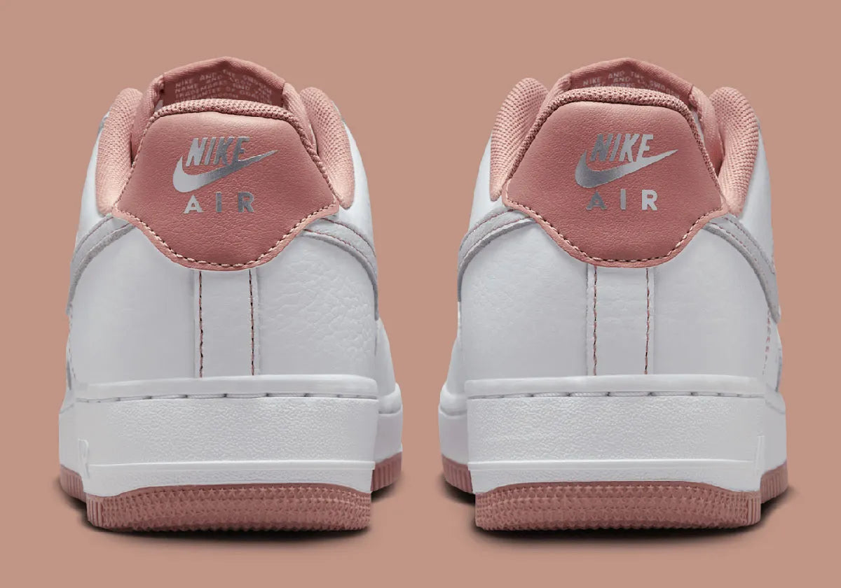 Women's Nike Air Force 1 Low "Particle Pink" Mini Swoosh IB6543-100 Fashion Athletic Sneaker