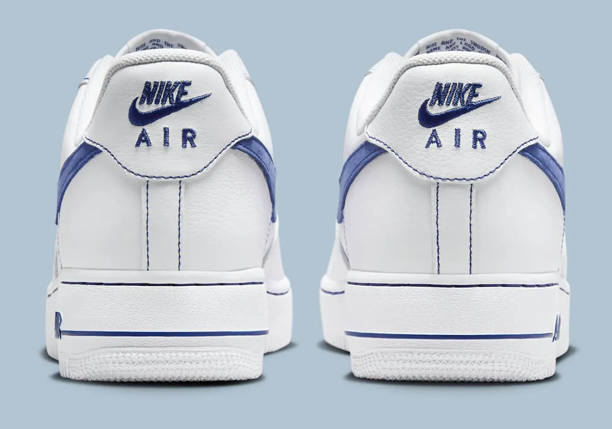 Men's Nike Air Force 1 "White / Deep Royal Blue" HQ2037-100 Fashion Athletic Sneaker