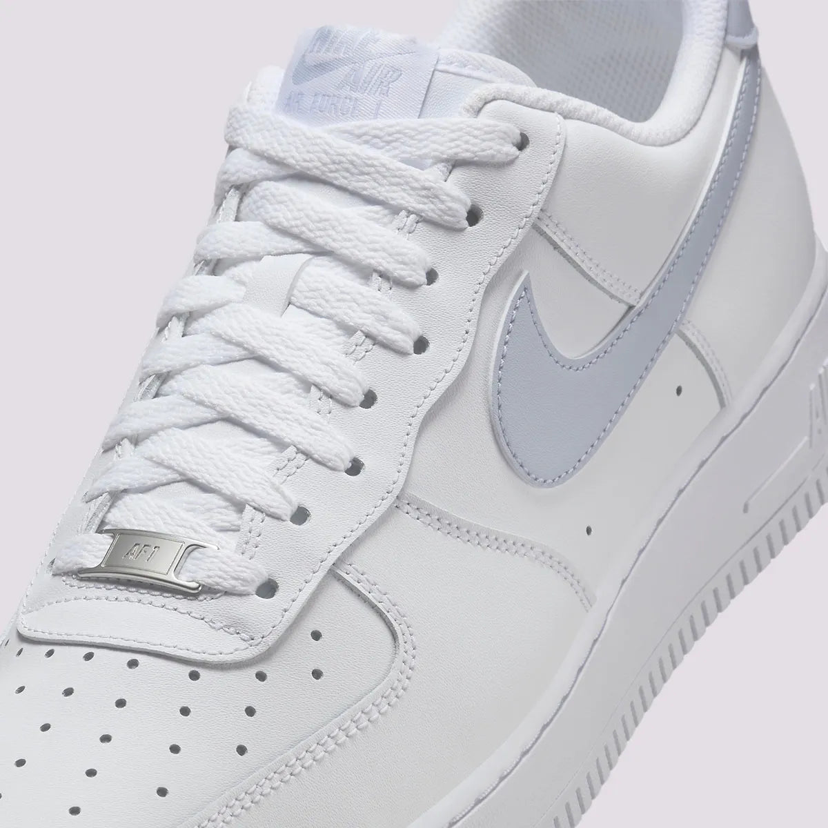 Men's Nike Air Force 1 "Ghost" White/Grey FJ4146-117 Fashion Athletic Sneaker