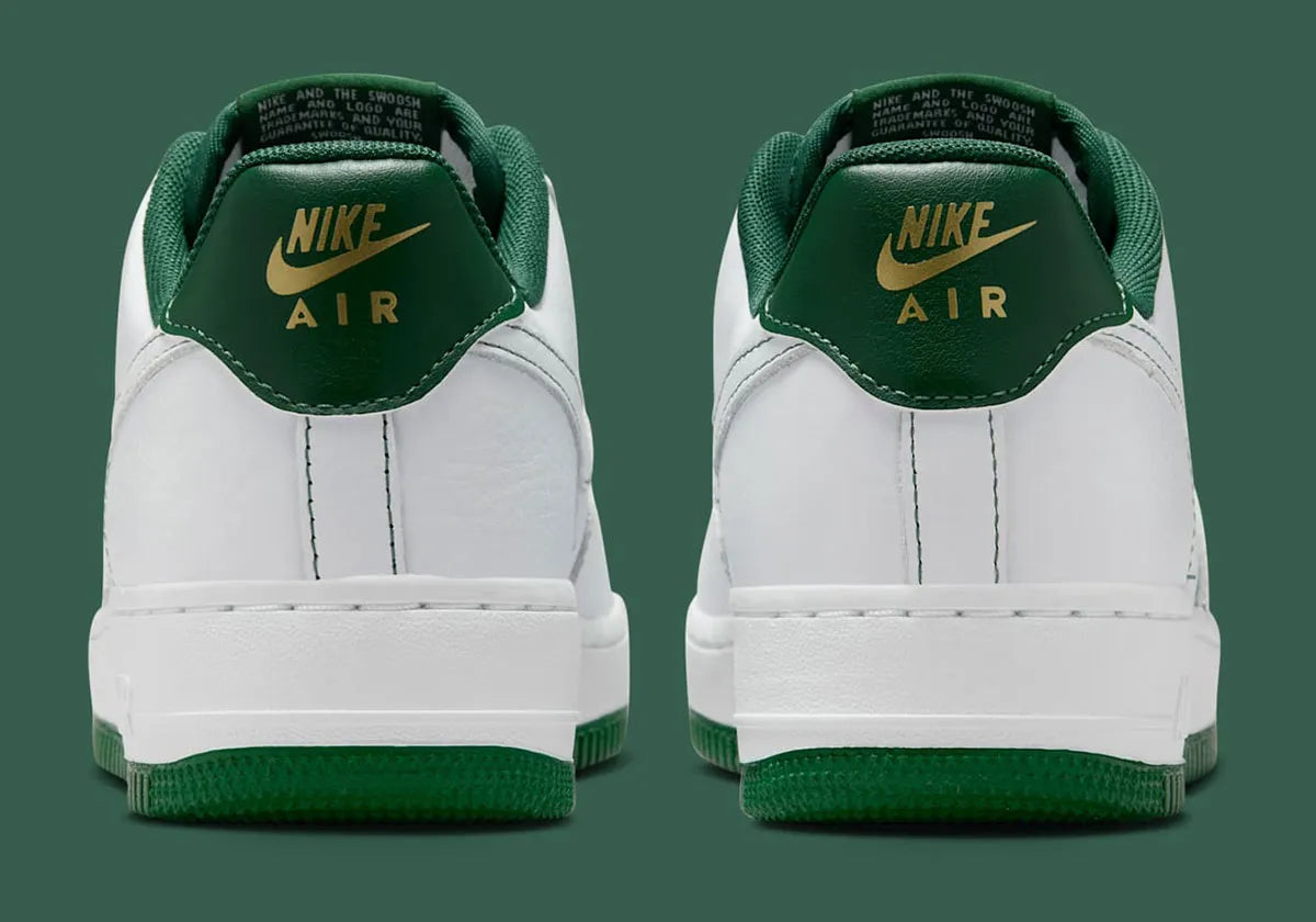 Women's Nike Air Force 1 Low "Gorge Green" Mini Swoosh IB6543-102 Fashion Athletic Sneaker