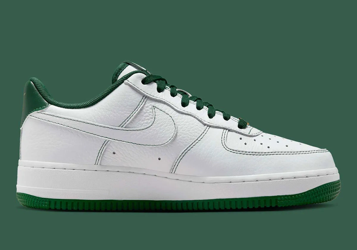 Women's Nike Air Force 1 Low "Gorge Green" Mini Swoosh IB6543-102 Fashion Athletic Sneaker