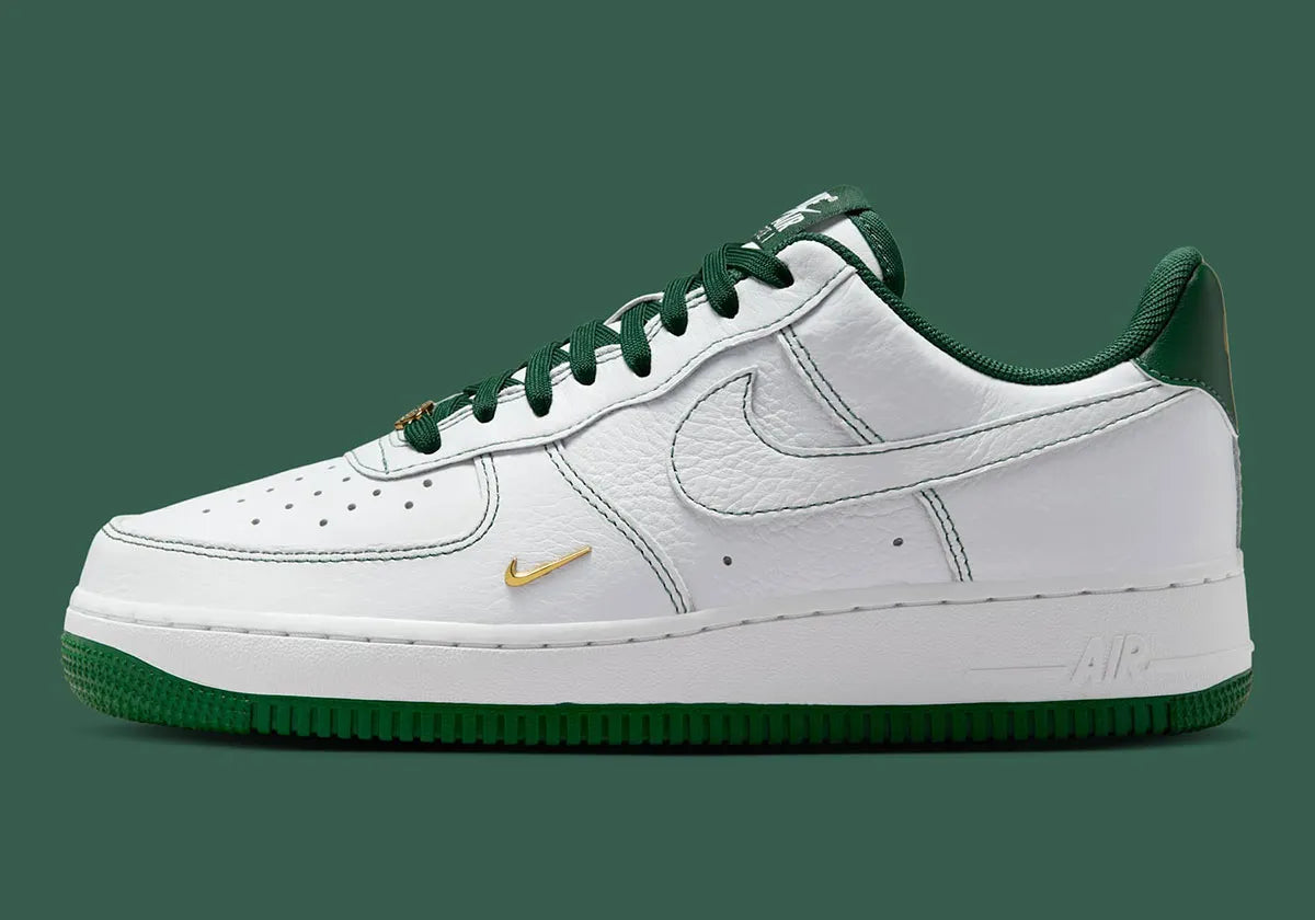 Women's Nike Air Force 1 Low "Gorge Green" Mini Swoosh IB6543-102 Fashion Athletic Sneaker