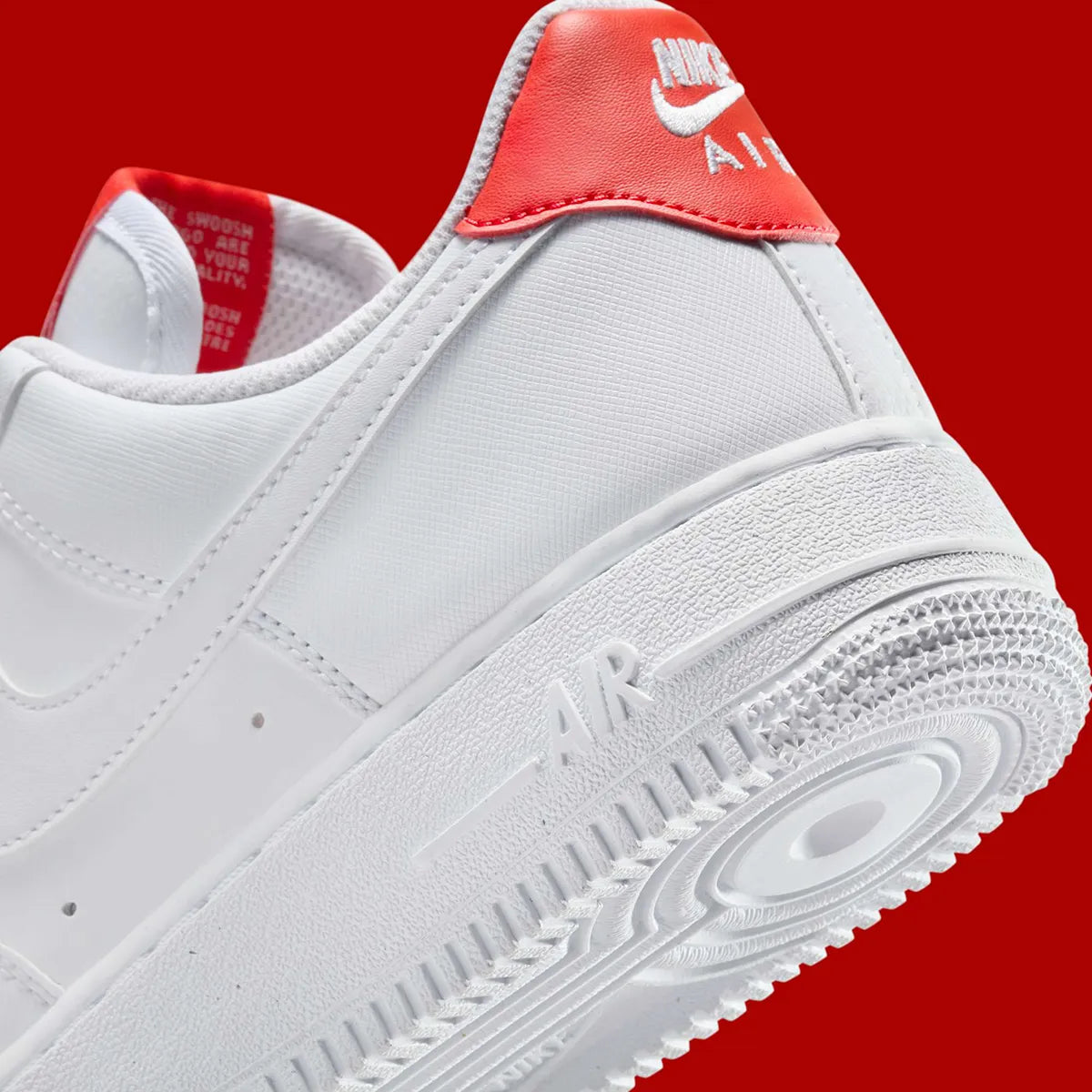 Women's Nike Air Force 1 "Patterned Red Laces" IB7167-103 Fashion Athletic Sneaker