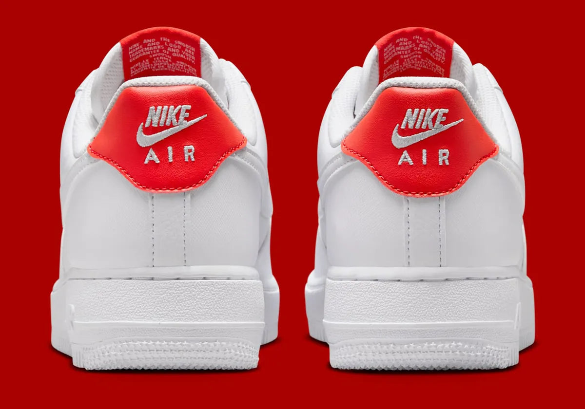 Women's Nike Air Force 1 "Patterned Red Laces" IB7167-103 Fashion Athletic Sneaker