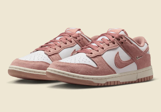 Women's Nike Dunk Low "Rose Whisper Mini Swoosh" IB4417-102 Pink Fashion Athletic Sneaker