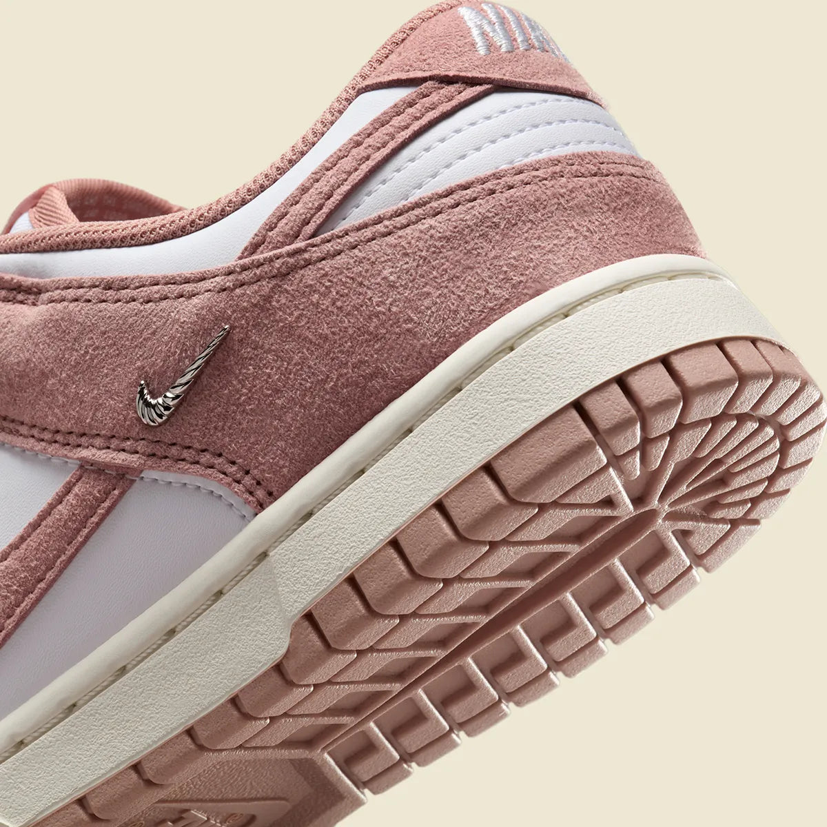 Women's Nike Dunk Low "Rose Whisper Mini Swoosh" IB4417-102 Pink Fashion Athletic Sneaker