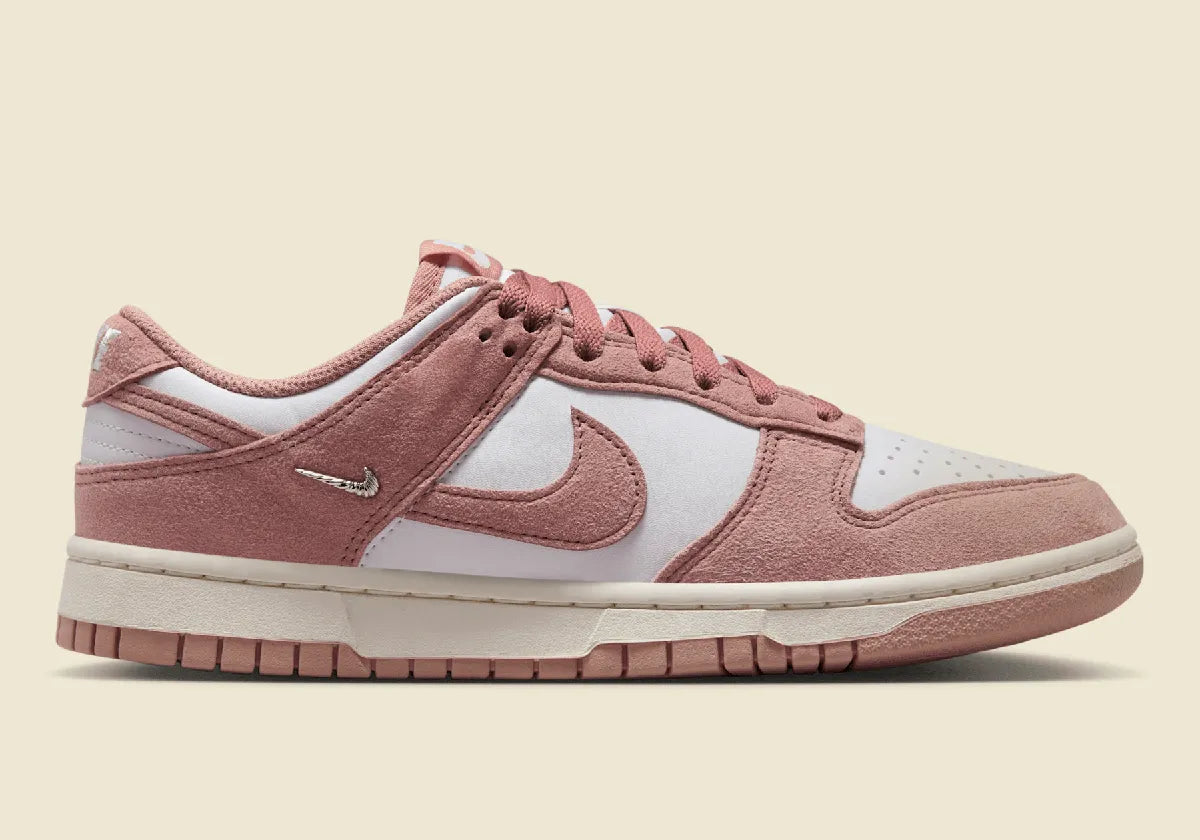 Women's Nike Dunk Low "Rose Whisper Mini Swoosh" IB4417-102 Pink Fashion Athletic Sneaker