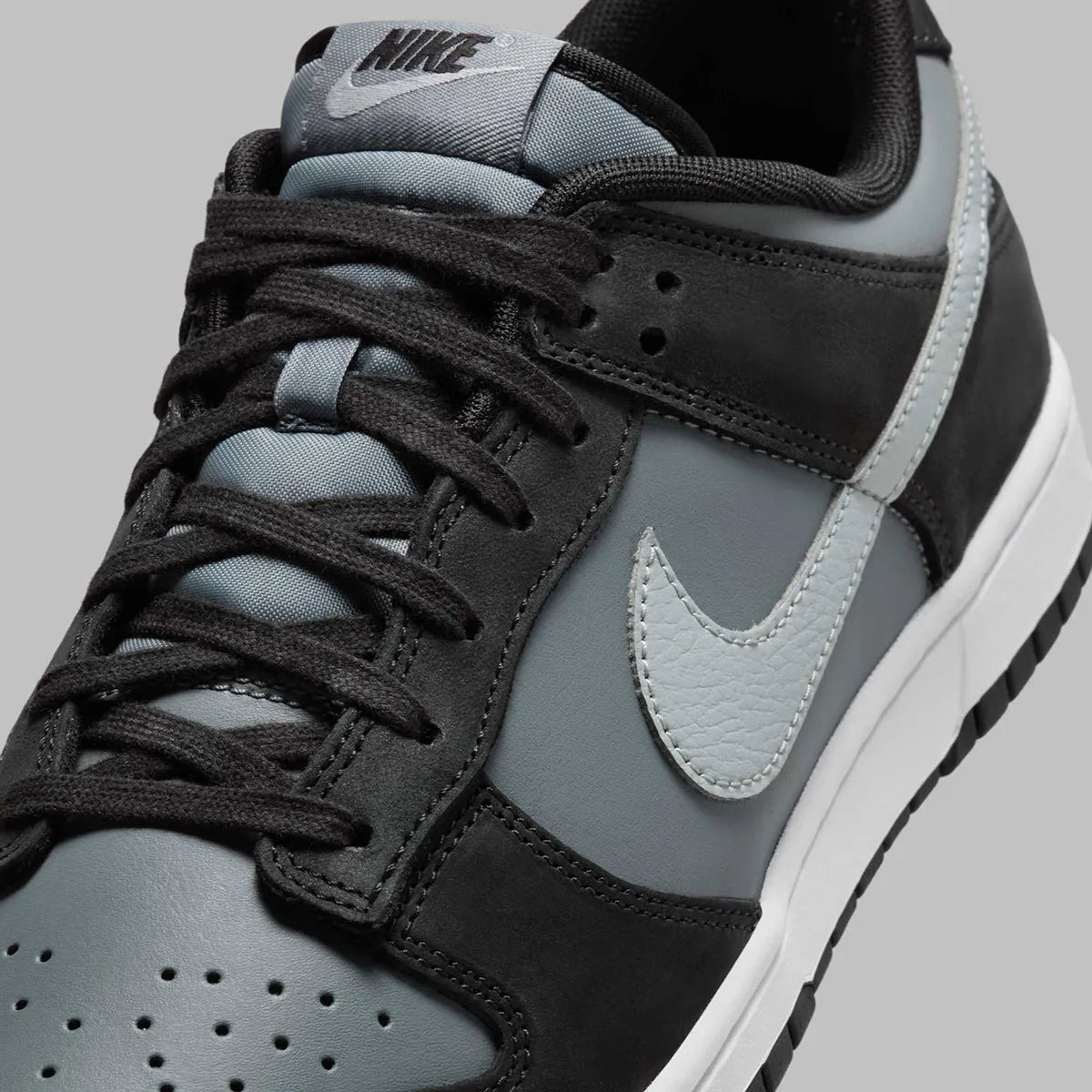Men's Nike Dunk Low "Black/Light Smoke Grey" IB3079-001 Fashion Athletic Sneaker