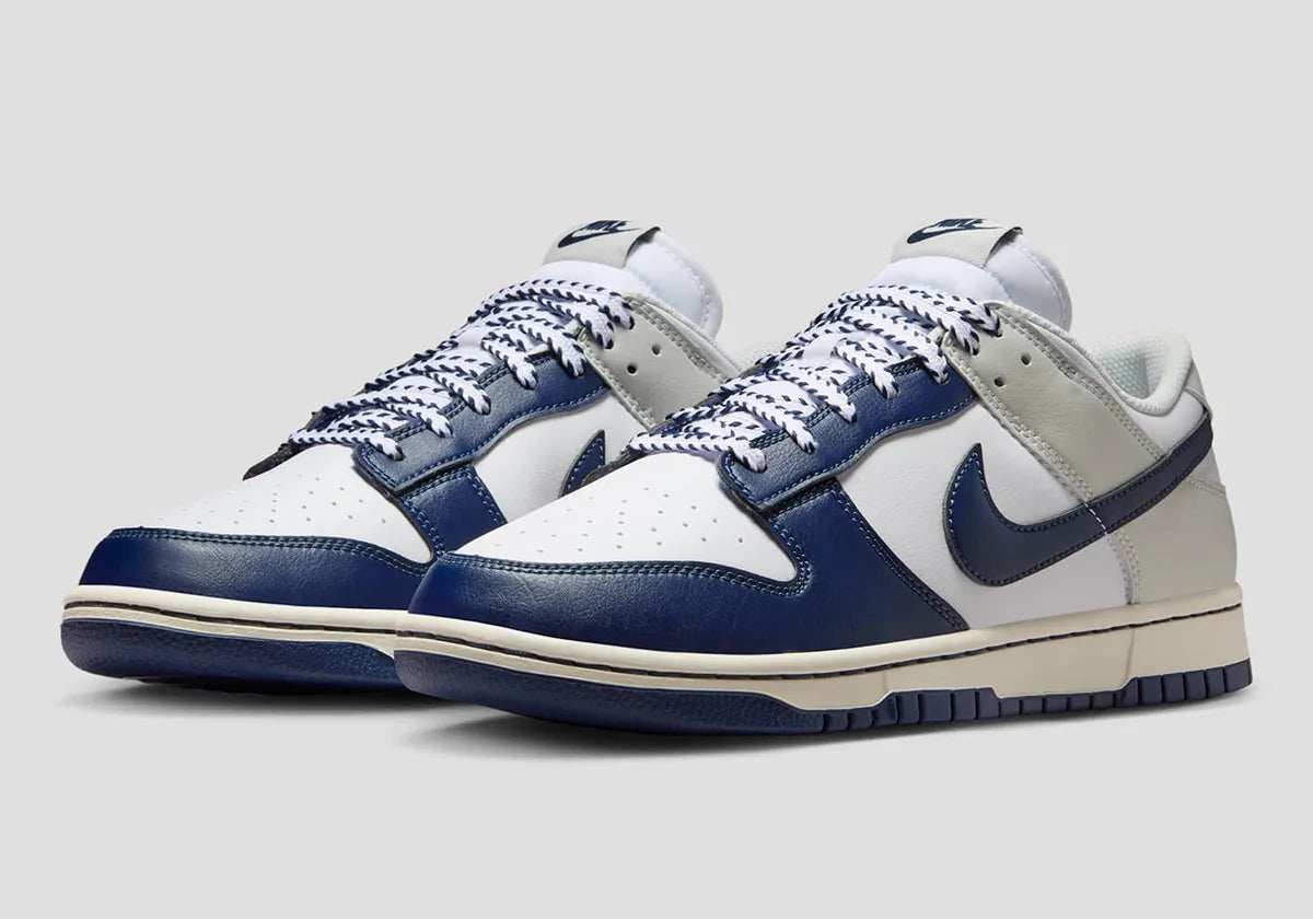 Men's Nike Dunk Low " New York Yankees" White/Navy IM2222-101 Fashion Athletic Sneaker